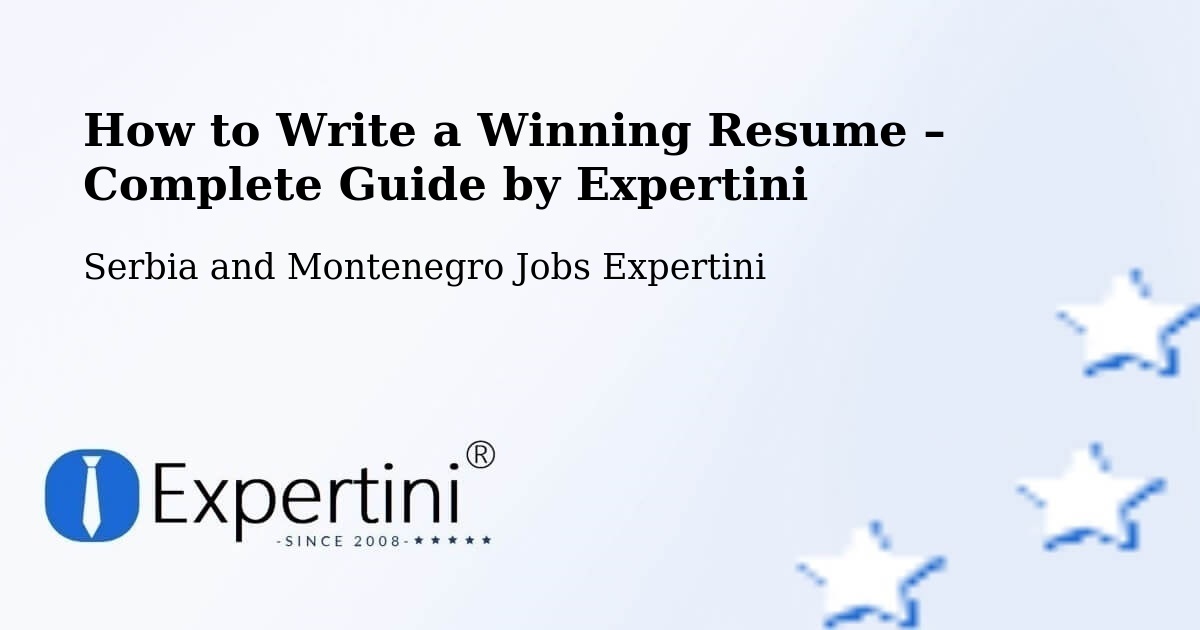 Resume Writing Guide for Job Seekers – Fairview - Fairview, Serbia and Montenegro Jobs Expertini